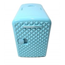 Frigidaire 9-Can 4-Liter Mini Retro Beverage Fridge Diamond Door EFMIS222-BLUE
