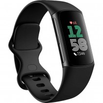 FITBIT CHARGE 6 BLACK PLUS SM WHT BAND