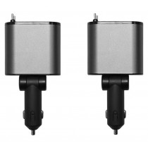 4 IN 1 RETRACABLE CAR CHARGER - 2 PACK