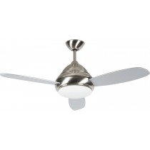 Luminance Dulcet LED Ceiling Fan 44" Modern Fixture 3-Blades Stainless Steel 44DUL3ST-LED