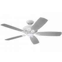 Luminance Kathy Ireland Penbrooke Eco 60" Ceiling Fan Satin White w/ Timber Grey Solid Wood Blades