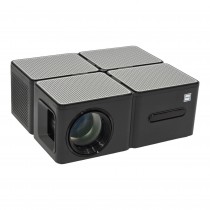 RCA RPJ167 Wi-Fi Bluetooth Native 1080p Projector, 4K Supported HD Outdoor Projector 680ANSI, Home Theater Projector with 300" Display Black