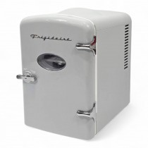 Frigidaire 6 Can/4L Mini Personal Retro Fridge Cooler EFMIS229-Moonbeam, Includes Home and 12V Car Cord, 4-liter capacity chills six 12 oz. soda cans