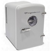 Frigidaire 6 Can/4L Mini Personal Retro Fridge Cooler EFMIS229-Moonbeam, Includes Home and 12V Car Cord, 4-liter capacity chills six 12 oz. soda cans (V2 model)