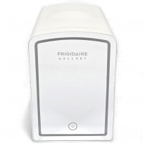 Frigidaire 9-Can or 6L Light Up Mini Fridge White, Retro Design, Includes 110v home power cord & 12V DC car adapter, 48-Watt - EFMIS172-C-WHITE (V2 model)