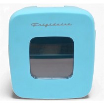 Frigidaire Retro 12 Can 9 Liter Mini Beverage/Skincare Cooler EFMIS351-BLUE, Includes 110V home power cord & 12V DC car adapter