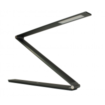 Electrix Slim Line Z Foldable Desk LED Lamp 1217 Lumens 24V 500mA, Color: Dark Grey Brushed Aluminum - 10C-011