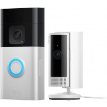Ring Video Doorbell Plus & Plug-In Indoor 2nd Gen. Camera Bundle w/ 2-Way Audio - B09WZBPX7K & B0B6GLQJMV