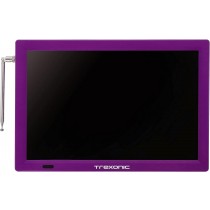 Trexonic TRX-14D 14" 1366 x 768 Portable Rechargeable LED TV with HDMI & SD-MMC - Purple Color