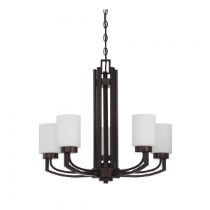 5 LT 100W MB HADLEY CHANDELIER