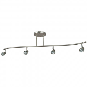 4LT 6.5W LED GU10 DUAL STEM BAR FIXTURE