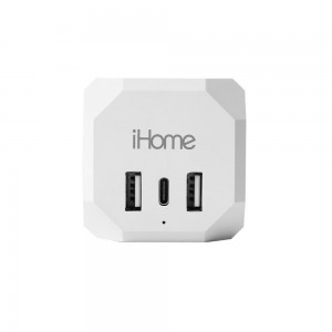 IHOME 3AC WALL TAP 1 USBC AND 2 USB-A2PK