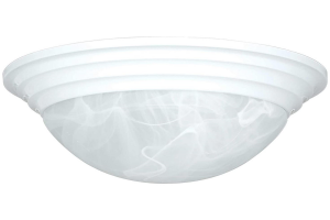 14-3/8IN TWIST-ON FAUX ALBTR WH