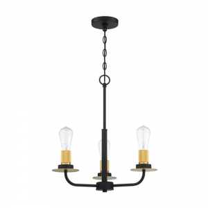 3LT 100W MB ONYX CHANDELIER