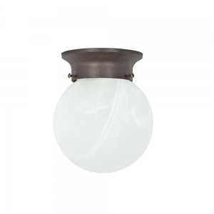 6IN FAUX ALABASTER GLOBE FIX RB