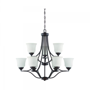 9-LT 2-TIER 60W MB MARSTON CHANDELIER