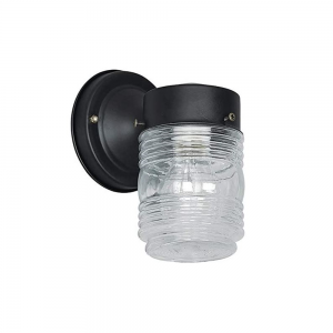 7-1/8IN PORCH FIX W/M CLR JAR BK COLOR B