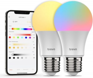 Brevo Light Bulb A19 e26 16mill color 2P