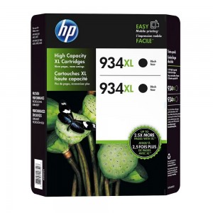 HP 934XL Black Ink Cartridges, 2 pk.
