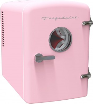 9 Can Beverage Fridge Pink
