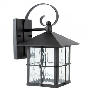 LED 12-1/2IN H SMALL LANTERN BK 9W DOB 4