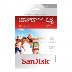 SANDISK 128GB EXTREME PLUS SDXC UHS-I 