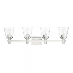 RIELLA 4LT MB VANITY WITH CLEAR SEEDED