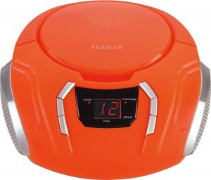 CD Boombox with AM/FM Radio Orange