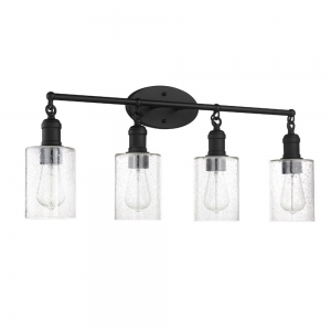 4 LT 100W MB CLYDE VANITY WITH CLR SEEDY