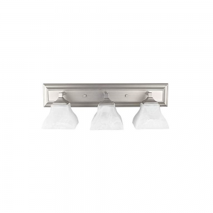 3 ARM BATH BRKT W/RECT BP BSN
