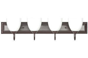 4LT-100W MB SCONCE FRSTD MILK GLS OB