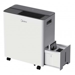 50-Pint w/Pump Smart Dehumidifier Whit