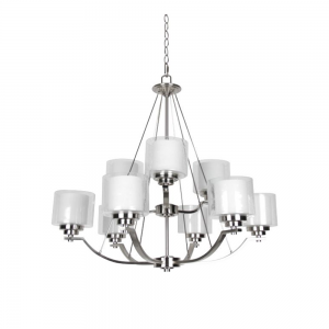 9-LT 2-TIER 60W MB ABBOT CHANDELIER