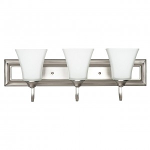 3LT-100W MB SCONCE FRSTD SQUARE MILK GLS
