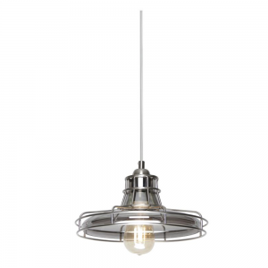 1LT 60W MB IBIS SMOKY GLASS MINI-PENDANT