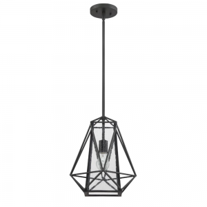 1LT 100W MELODY CAGE GLASS PENDANT