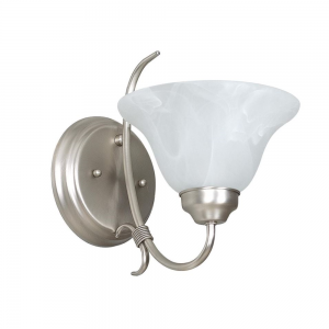 1 LT TWIST SCONCE 100W SN