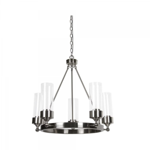 ESQUIRE 5LT CHANDELIER WITH CLEAR GLASS
