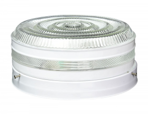 10-1/2IN CLR & WHT DRUM FIX WH