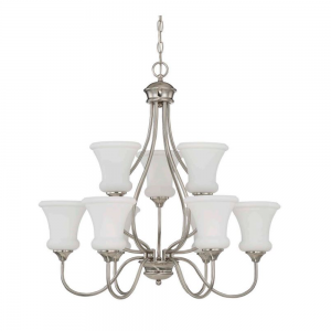 9 LT 60W MB VALARE TWO-TIER CHANDELIER