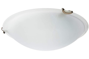 9-3/4IN 13W LED FLUSH MOUNT ALB GL SN