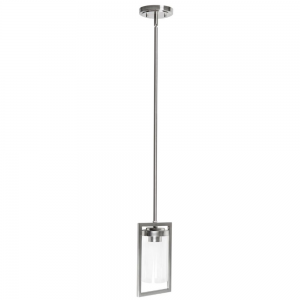 PRESTIGE 1LT MINI PENDANT WITH CLEAR GLA