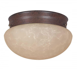6IN C/M MSHRM TEA STAIN GLS RB