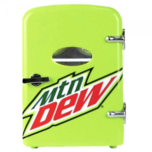 MOUNTAIN DEW 6-CAN MINI FRIDGE GREEN