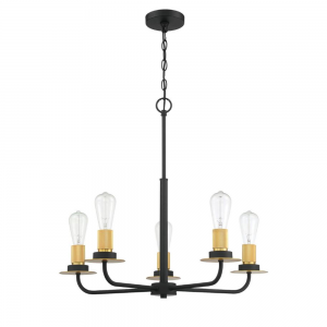5LT 100W MB ONYX CHANDELIER