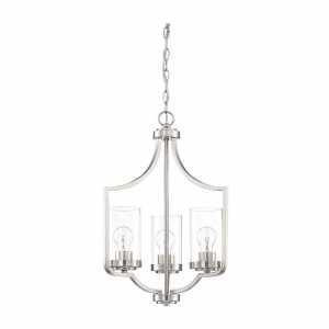 PRESTIGE 3LT CHANDELIER WITH CLEAR GLASS