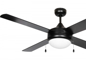 Centurion 52in 4-Blade Ceiling Fan Black