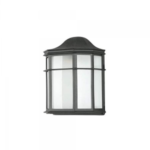 9-3/4IN ELEC WH ACRY LENS BK