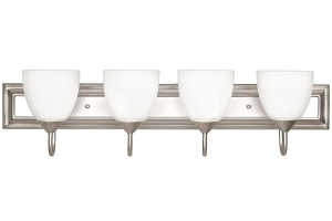 4LT-13W GU-24 CFL SCONCE FRSTD MILK GLS