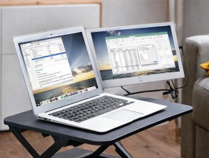 SideTrak Slide Portable Monitor for Laptop 12.5" FHD 1080P IPS Attachable Laptop Screen, Efficient USB Power, Compatible with Mac & Chrome 13" -17" Laptops, ST12BL